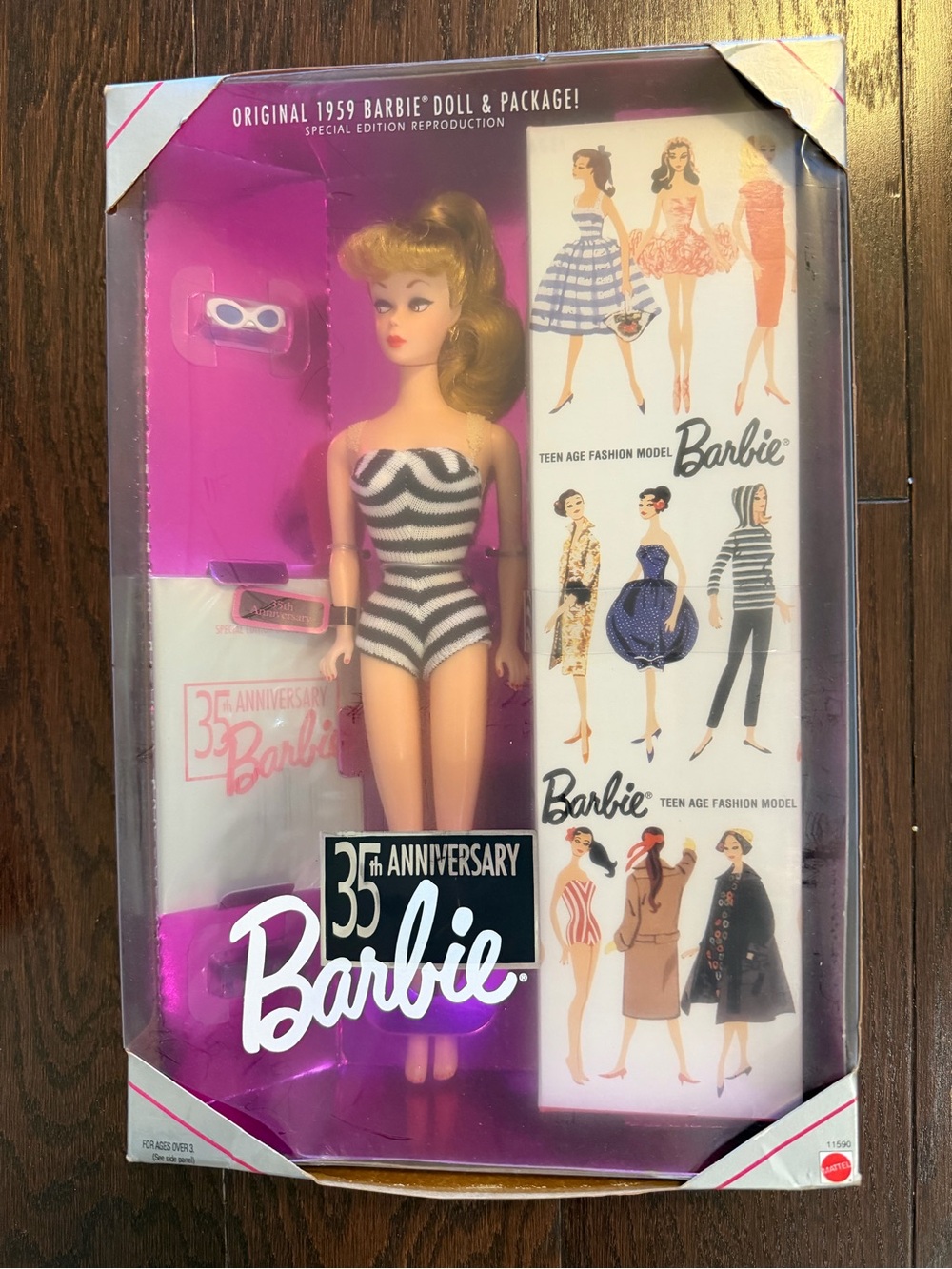 35th Anniversary Barbie — Original 1959 Reproduction, New in box, never removed